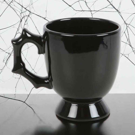 The Fashion Gift Shop: Black Spider Teacup Gothic Style Halloween with Spider Accent by Spirit of equinox, Mugs and Cups