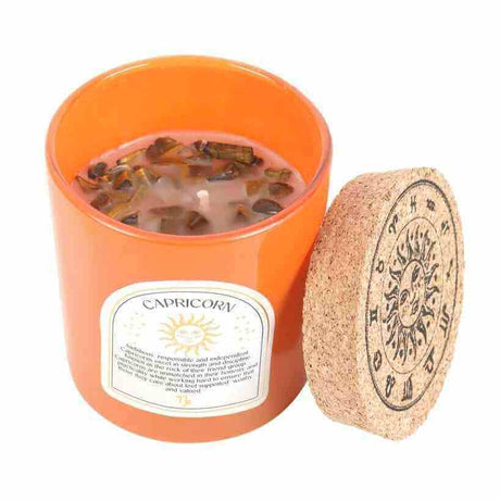 The Fashion Gift Shop: Capricorn Sandalwood & Jasmine Gemstone Zodiac Candle by Jones Home & Gifts, Candles