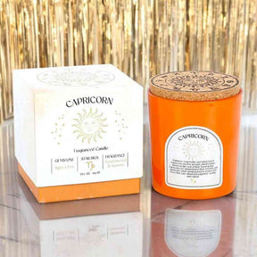The Fashion Gift Shop: Capricorn Sandalwood & Jasmine Gemstone Zodiac Candle by Jones Home & Gifts, Candles