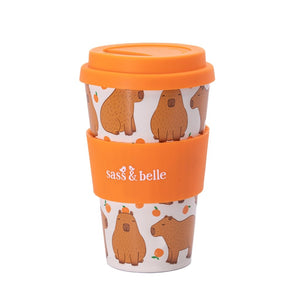 Capybara Travel Coffee Cup, Made using Recycled Plastic Bottle - The Fashion Gift Shop by Sass & Belle
