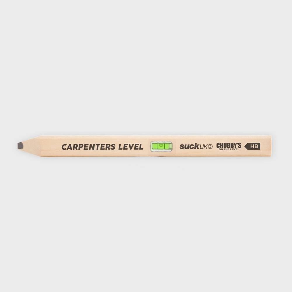 Carpenter's Level Pencil with a Built - in Spirit Level. - The Fashion Gift Shop by SuckUK