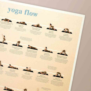 The Fashion Gift Shop: Calm Club Yoga Poses Poster with Video Tutorials by Calm Club, Yoga Posters