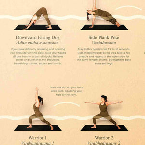 The Fashion Gift Shop: Calm Club Yoga Poses Poster with Video Tutorials by Calm Club, Yoga Posters