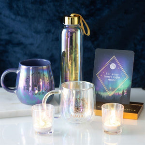Charming Iridescent Sun and Moon Votive Candle Holders for Your Tea Lights - The Fashion Gift Shop by Mindful Frog
