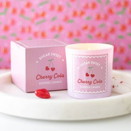 The Fashion Gift Shop: Cherry Cola Bliss: Sweet Fizzy Aroma Candle for Romantic Gifting by Jones Home & Gifts, Candles