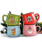 Christmas Cartoon Mugs 150ML Ceramic Hot Chocolate Cups  Fashion Accessories  The Fashion Gift Shop .