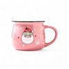 Christmas Cartoon Mugs 150ML Ceramic Hot Chocolate Cups - Pink