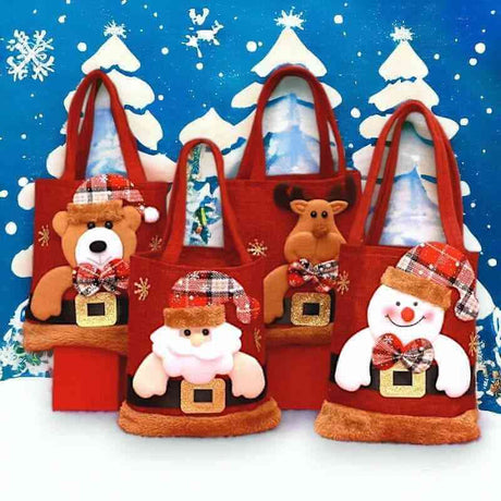 The Fashion Gift Shop: Christmas Felt Gift Bag, Candy Bag, Christmas Tote Bags by Fashion Accessories, Christmas Tote Bags