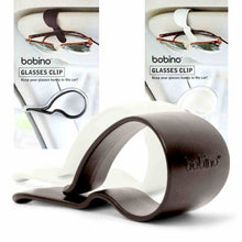 Bobino glasses clip in dark gray, C-shaped cradle for holding eyewear