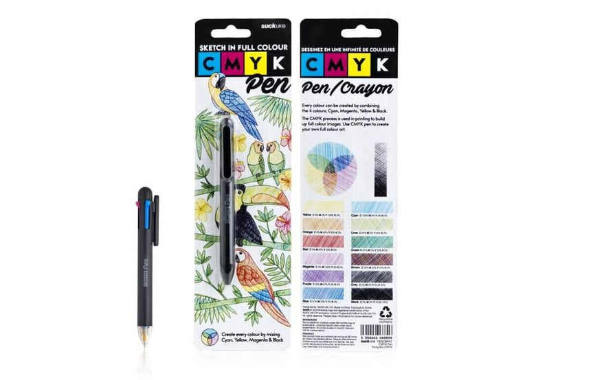 The Fashion Gift Shop: CMYK Make Full - Colour Art with This Ballpoint Pen by SuckUK, Art and Craft