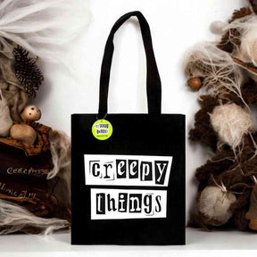 Creepy Things Polycotton Tote Bag for Spooky Adventures by Spirit of equinox