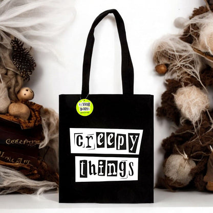 Creepy Things Polycotton Tote Bag.