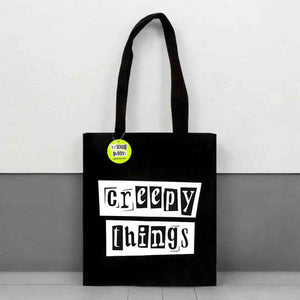 The Fashion Gift Shop: Creepy Things Polycotton Tote Bag for Spooky Adventures by Spirit of equinox, Lunch Boxes & Totes