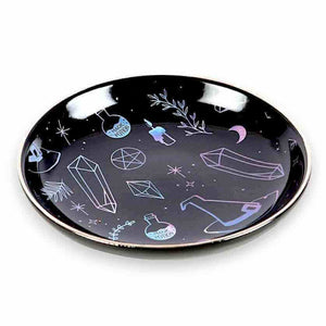 The Fashion Gift Shop: Crystal Potion Witch Trinket Jewellery Dish for Storage by Spirit of equinox, Jewellery Dish
