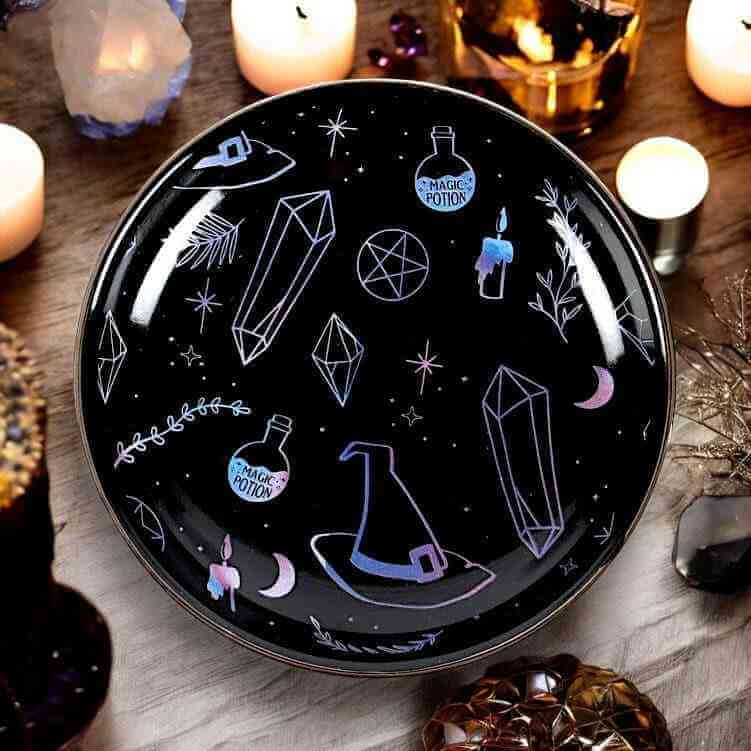 Crystal Potion Witch Trinket Jewellery Dish for Storage by Spirit of equinox