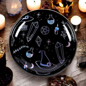 The Fashion Gift Shop: Crystal Potion Witch Trinket Jewellery Dish for Storage by Spirit of equinox, Jewellery Dish