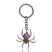 Spider Crystal Keyrings Black Obsidian Opal Amethyst Charm by Spirit of equinox