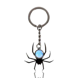 The Fashion Gift Shop: Spider Crystal Keyrings Black Obsidian Opal Amethyst Charm by Spirit of equinox, Bag Charms & Keyrings