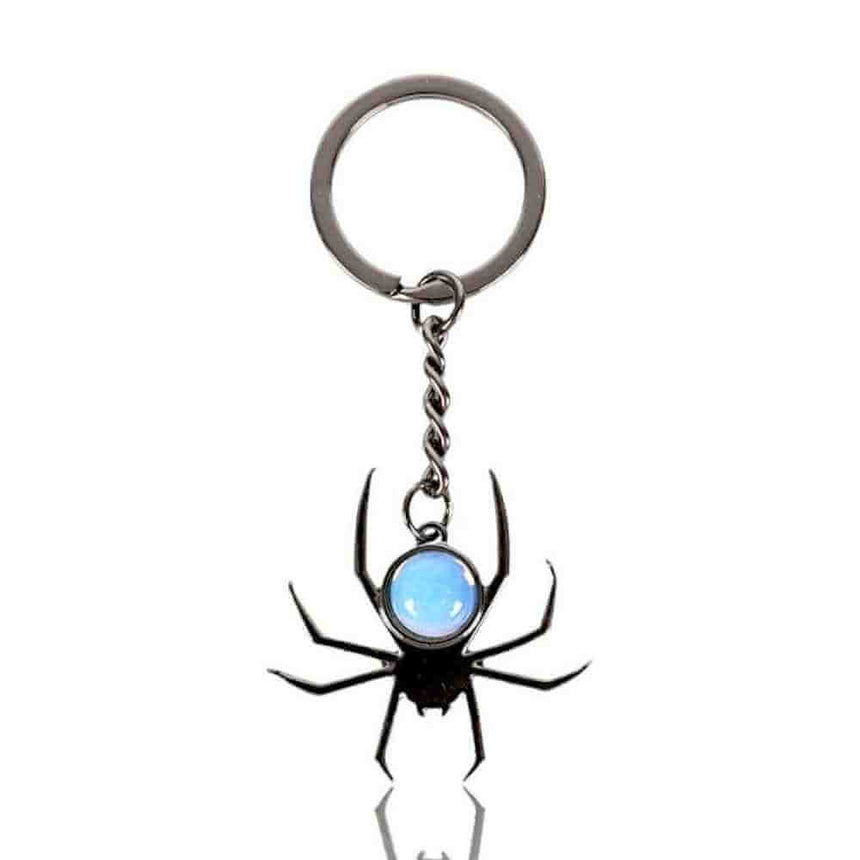 The Fashion Gift Shop: Spider Crystal Keyrings Black Obsidian Opal Amethyst Charm by Spirit of equinox, Bag Charms & Keyrings