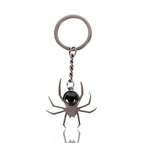 The Fashion Gift Shop: Spider Crystal Keyrings Black Obsidian Opal Amethyst Charm by Spirit of equinox, Bag Charms & Keyrings