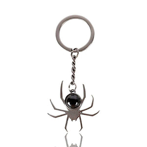 Spider Crystal Keyrings Black Obsidian Opal Amethyst Charm - The Fashion Gift Shop Bag Charms & Keyrings by Spirit of equinox