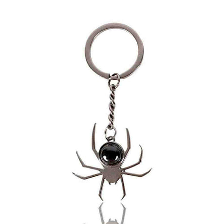 The Fashion Gift Shop: Spider Crystal Keyrings Black Obsidian Opal Amethyst Charm by Spirit of equinox, Bag Charms & Keyrings