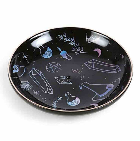The Fashion Gift Shop: Crystal Witch Incense Holder Plate, Hats, and Potions Decor by Spirit of equinox, Incense Holders