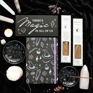 The Fashion Gift Shop: Crystal Witch Incense Holder Plate, Hats, and Potions Decor by Spirit of equinox, Incense Holders