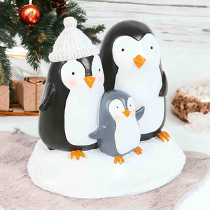 The Fashion Gift Shop: Cute Penguin Family Resin Ornament, Home Decorations by Jones Home & Gifts, Ornaments