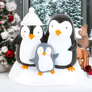 Cute Penguin Family Resin Ornament, Christmas Decorations - The Fashion Gift Shop Ornaments by Jones Home & Gifts