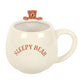 The Fashion Gift Shop: Cute Sleepy Bear Rounded Mug, Hanging 3D bear, Cosy, Cocoa Mugs by Jones Home & Gifts, Mugs and Cups