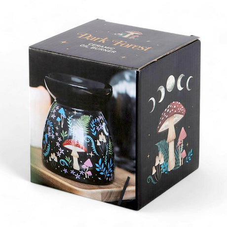 The Fashion Gift Shop: Dark Forest Print Oil Burner Wax Melter Home Fragrance by Spirit of equinox, Oil Burner & Wax Melters