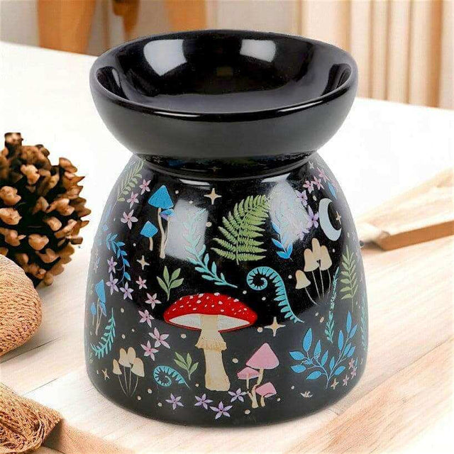 The Fashion Gift Shop: Dark Forest Print Oil Burner Wax Melter Home Fragrance by Spirit of equinox, Oil Burner & Wax Melters