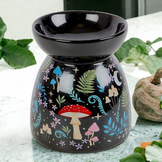 Dark Forest Print Oil Burner, Wax Melter, Home Fragrance - Oil Burner & Wax Melters by Spirit of equinox