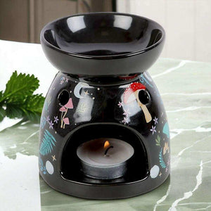 The Fashion Gift Shop: Dark Forest Print Oil Burner Wax Melter Home Fragrance by Spirit of equinox, Oil Burner & Wax Melters