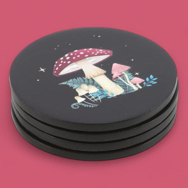 Dark Forest Set of 4 Coaster - Tea Coasters by Spirit of equinox