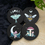 Dark Forest Print Set of 4 Coaster  Spirit of equinox  The Fashion Gift Shop .