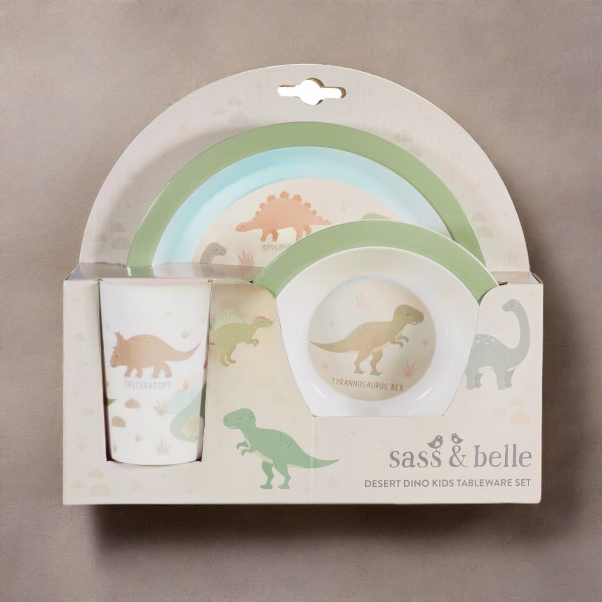 Desert Dino Kids Tableware Set - Tableware by Sass & Belle