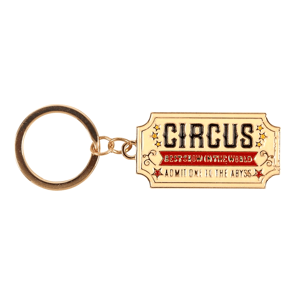 Admit One To The Abyss Ticket Keyring