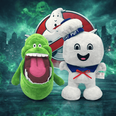 The Fashion Gift Shop: Ghostbusters Slimer & Stay Puft Marshmallow Man Plush Soft Toys by The Fashion Gift Shop, Toys and Games