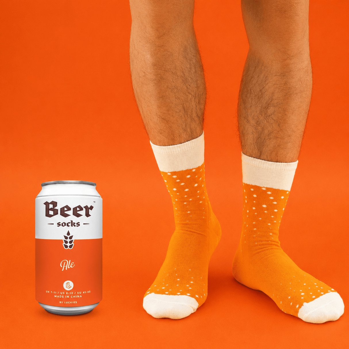 The Fashion Gift Shop: Luckies Originals - Beer Socks in a Can by SUCK UK, Novelty Socks