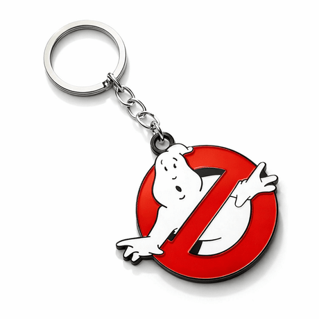 The Fashion Gift Shop: Ghostbusters Movie Logo Keyring | Ghost Keychain Charm by Fashion Accessories, Keyrings