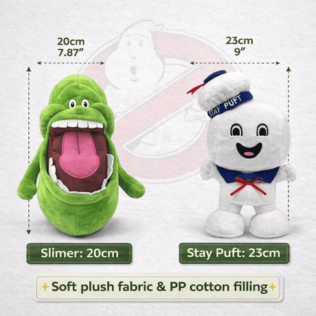 The Fashion Gift Shop: Ghostbusters Slimer & Stay Puft Marshmallow Man Plush Soft Toys by The Fashion Gift Shop, Toys and Games