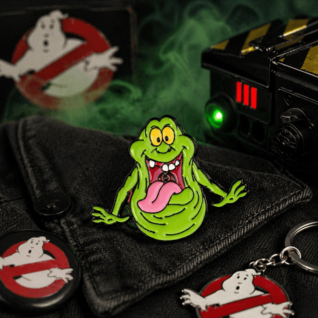 The Fashion Gift Shop: Ghostbusters Slimer Enamel Pin Brooch | Green Ghost Badge by Fashion Accessories, Brooches & Pin Badges