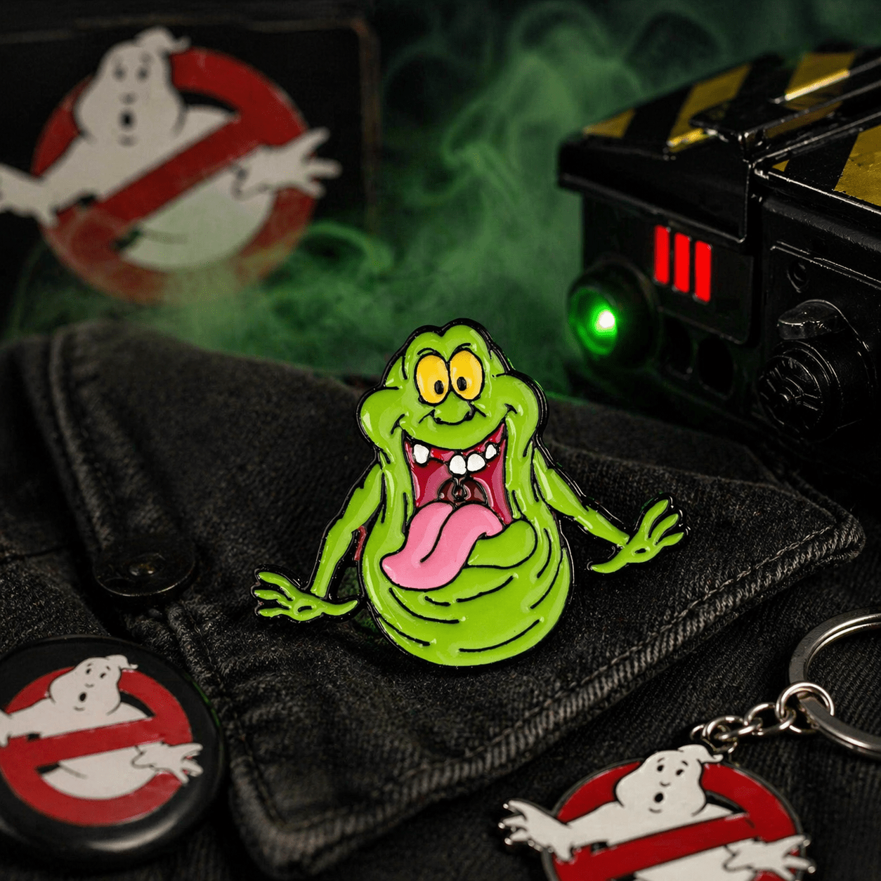 The Fashion Gift Shop: Ghostbusters Slimer Enamel Pin Brooch | Green Ghost Badge by Fashion Accessories, Brooches & Pin Badges