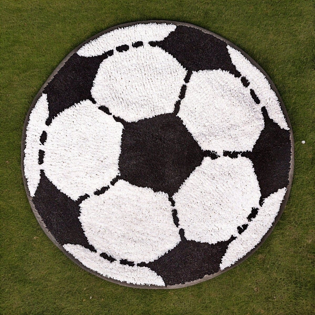 Football Shaped Bedroom Rug ⚽ - Bedroom Rugs by Sass & Belle