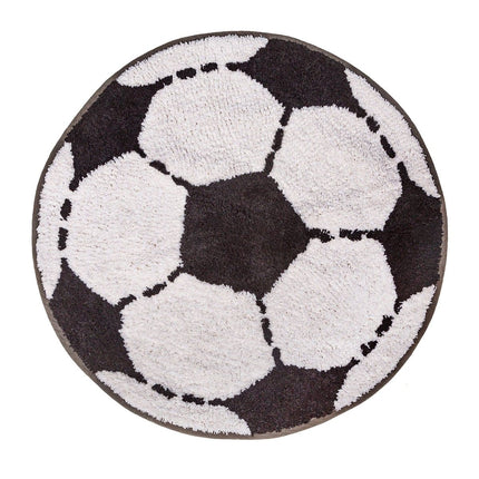 Football Shaped Bedroom Rug ⚽ - Bedroom Rugs by Sass & Belle