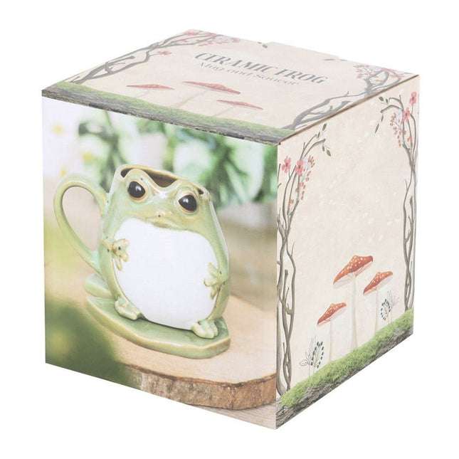 Frog Shaped Mug and Lily Pad Saucer - Mugs and Cups by Sass & Belle