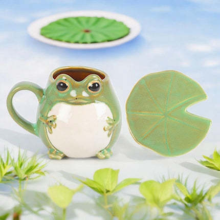 Frog Shaped Mug and Lily Pad Saucer - Mugs and Cups by Sass & Belle