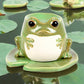 Frog Shaped Oil Burner and Wax Melter on Lily Pad.